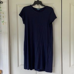Dark blue t-shirt dress